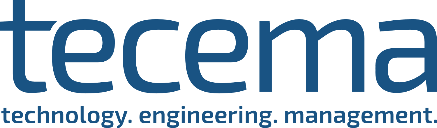 Logo tecema – technology. engineering. management